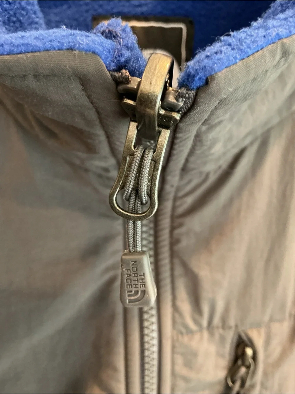 The North Face Blue and Gray Men's Performance Fleece Jacket